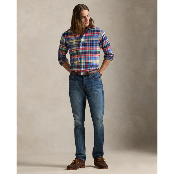 Classic Fit Plaid Brushed Twill Shirt