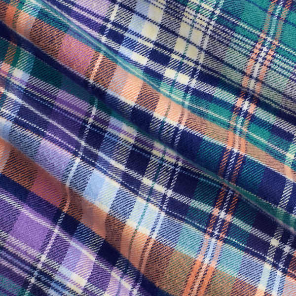 Classic Fit Plaid Brushed Twill Shirt
