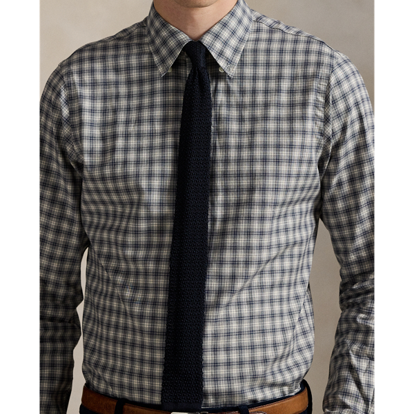 Classic Fit Plaid Twill Shirt