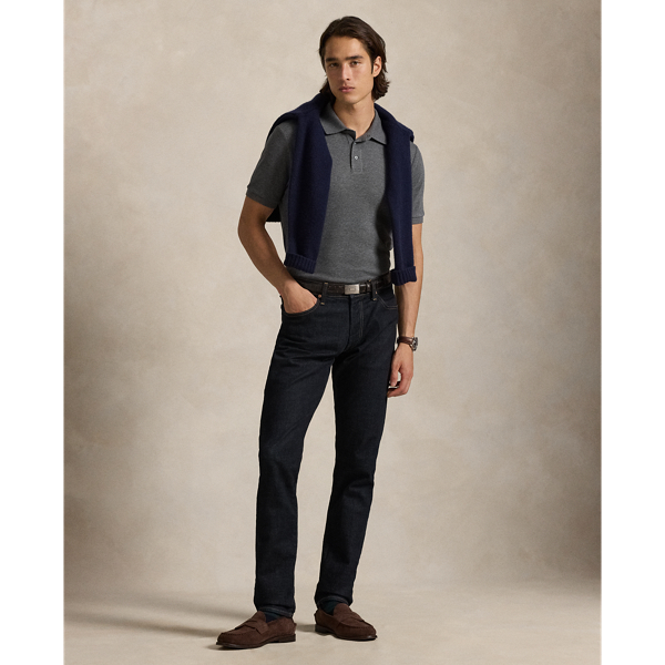 Standard-Fit Poloshirt mit Struktur