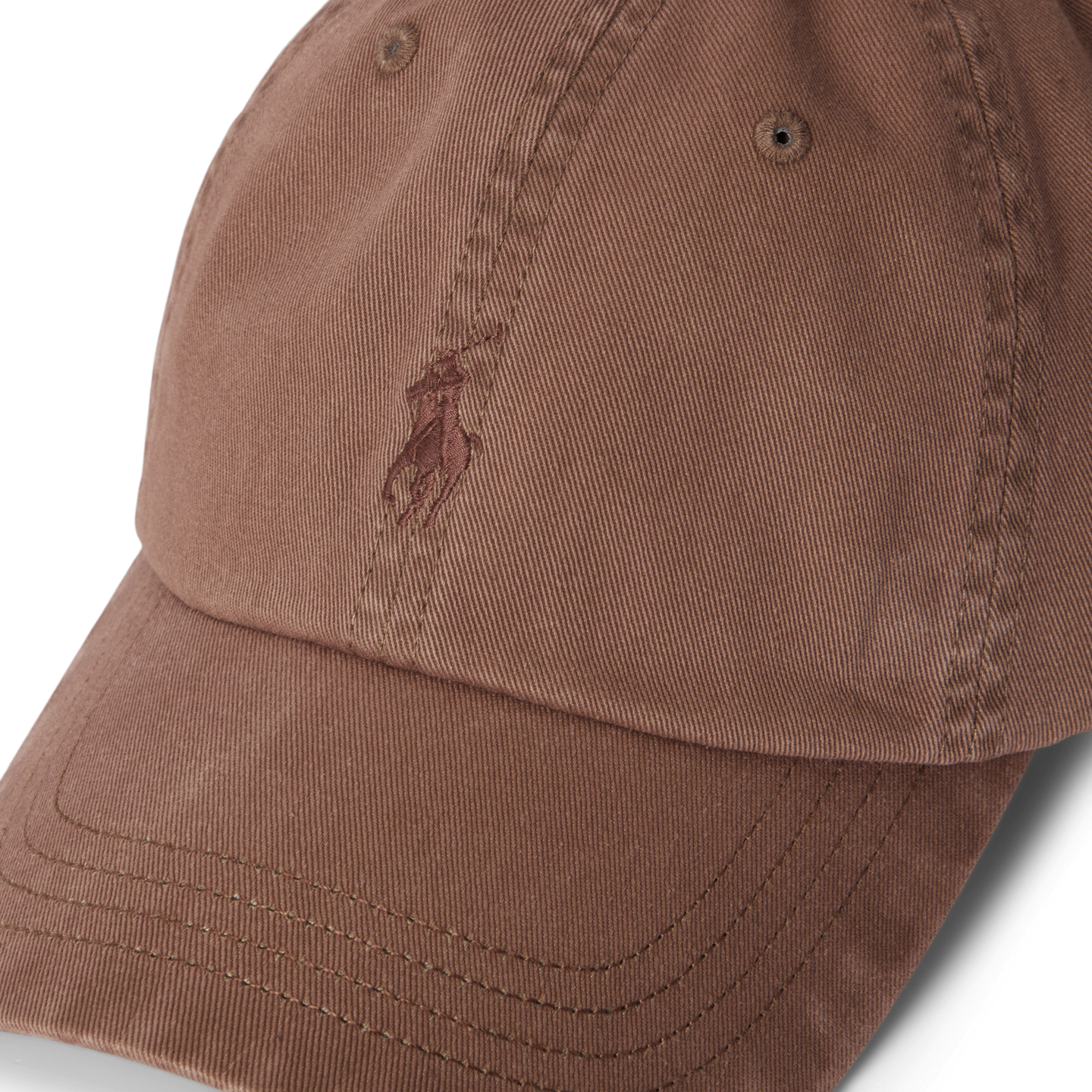 Мужская кепка Ralph Lauren Garment-Dyed Twill Ball, цвет: Коричневый — фото 2