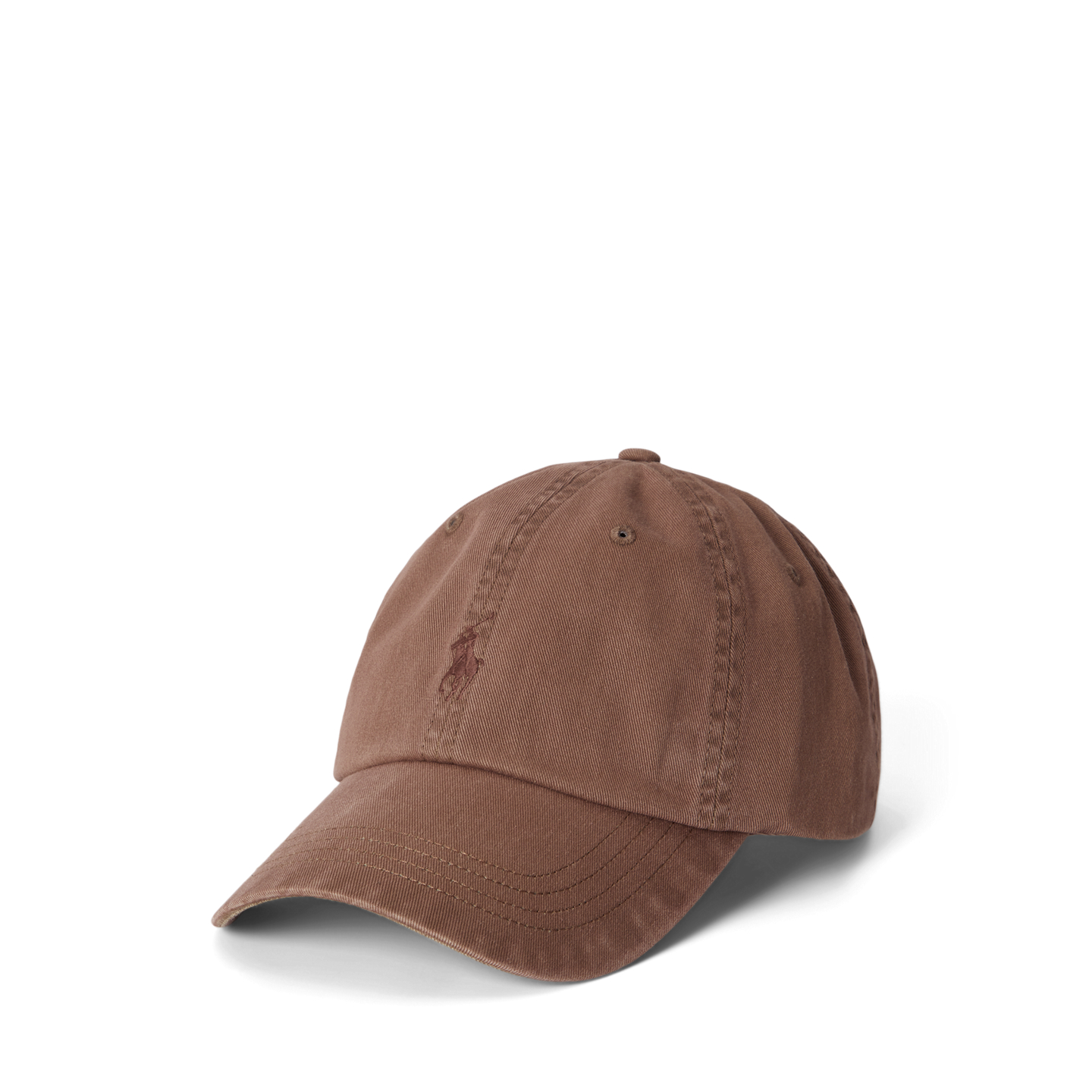 Мужская кепка Ralph Lauren Garment-Dyed Twill Ball, цвет: Коричневый — фото 3