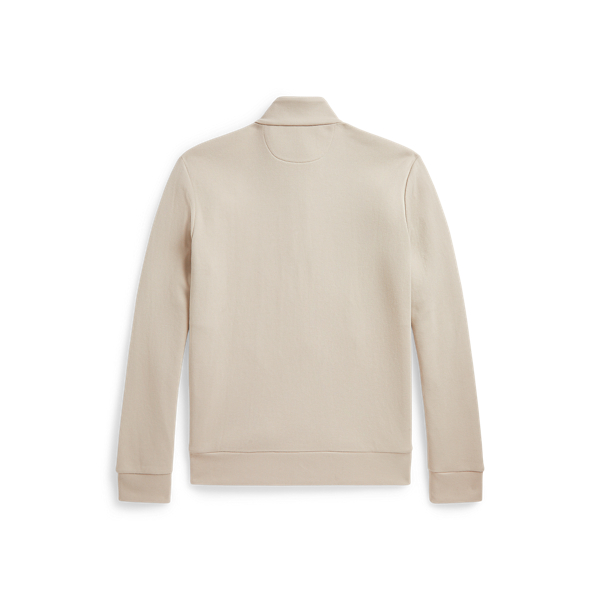 Double-Knit Mesh Quarter Zip Pullover