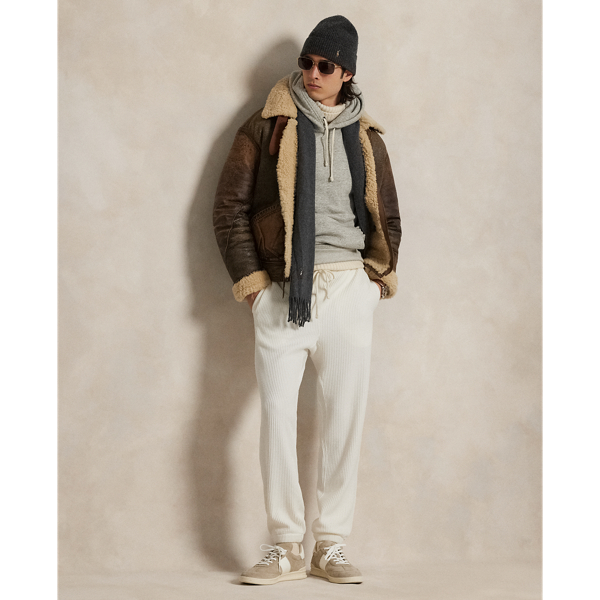 Waffle-Knit Fleece Sweatpant