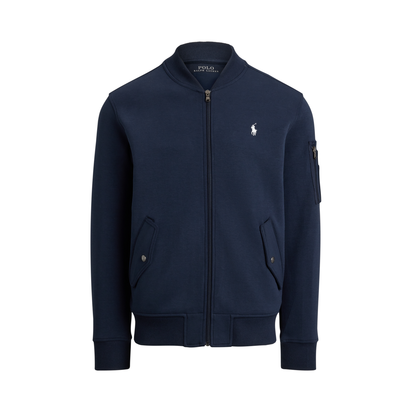 Мужская куртка Ralph Lauren Double-Knit Flight, цвет: Тёмно-синий — фото 5