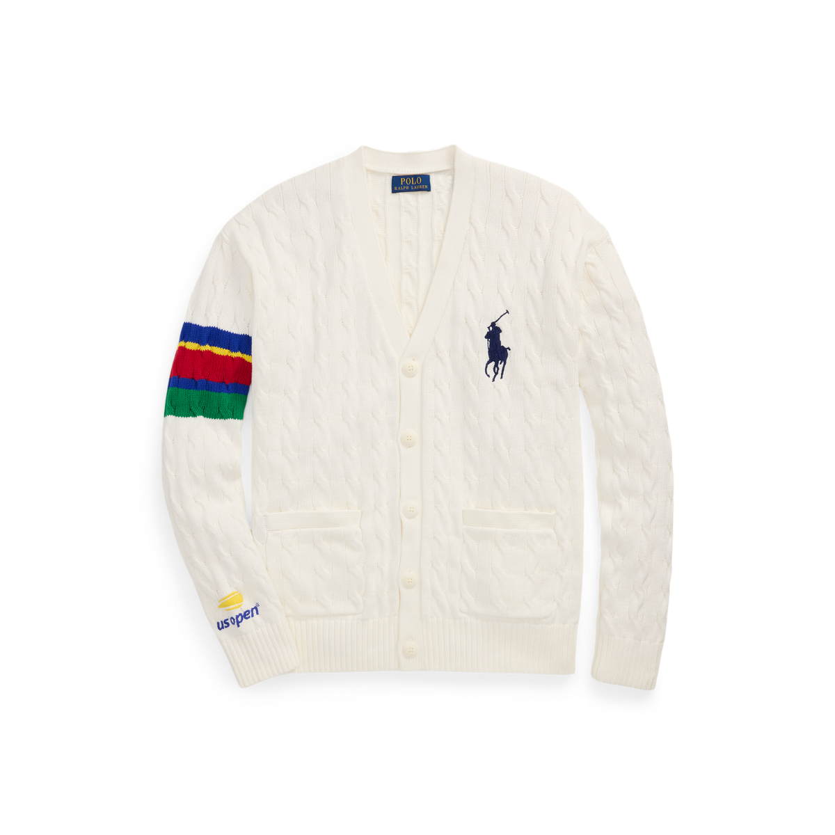 US Open Umpire Cable-Knit Cardigan