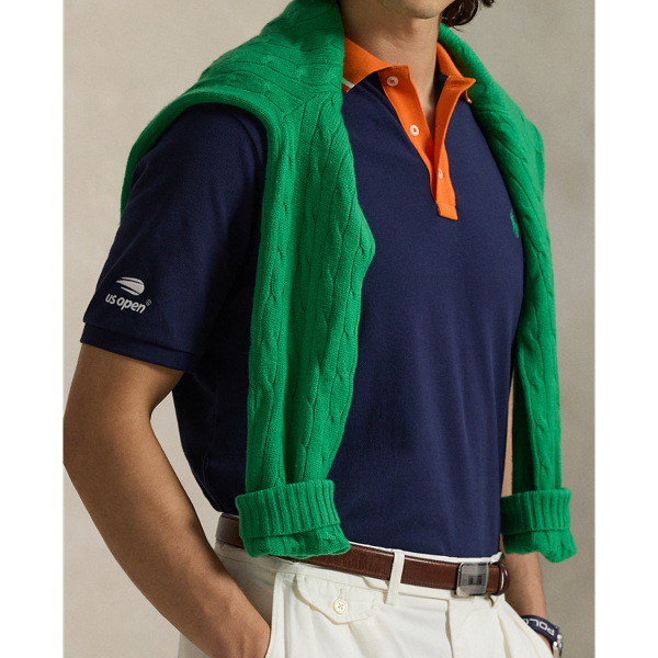 US Open Classic Fit Mesh Polo Shirt