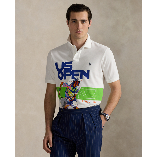 US Open Classic Fit Mesh Polo Shirt