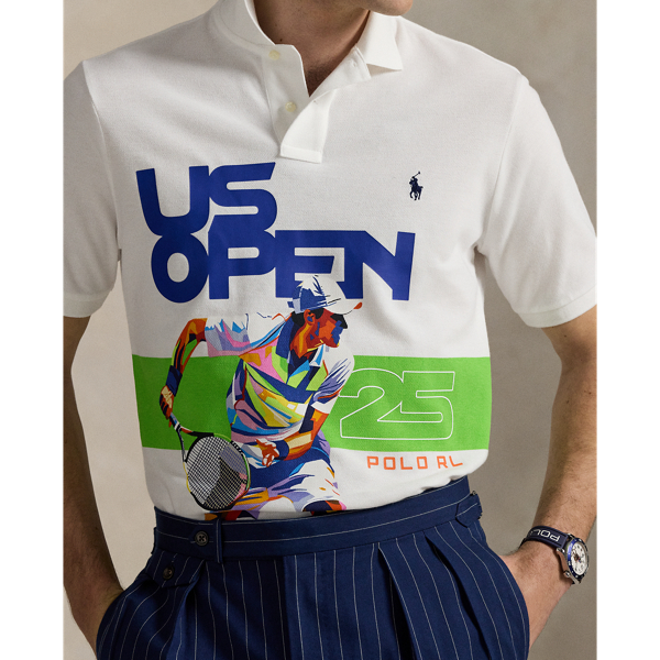 US Open Classic Fit Mesh Polo Shirt