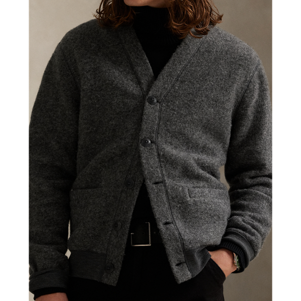 ★完売品RALPH LAUREN グラフィック ウールブレンド カーディガン コットン Vネック カーディガン（ニット/セーター）｜POLO RALPH