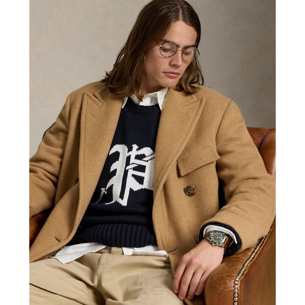 Big Fit Logo-Intarsia Cotton Sweater