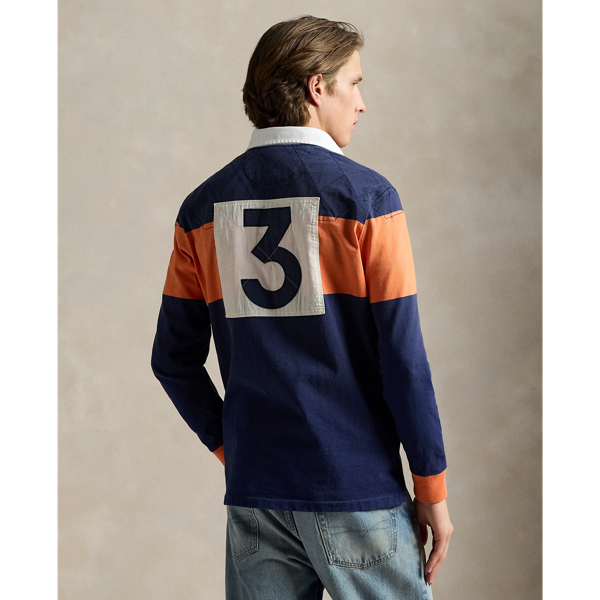 クラシック フィット エンブロイダリー ラグビー シャツ