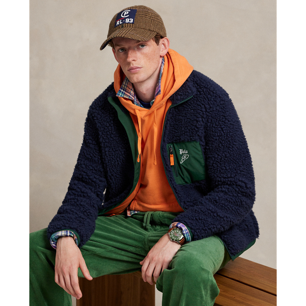 【POLO RALPH LAUREN】カラーブロックパイルフリースパーカー Qoo10] POLO Ralph Lauren POLO RALPH LAUREN カラ : レディース服