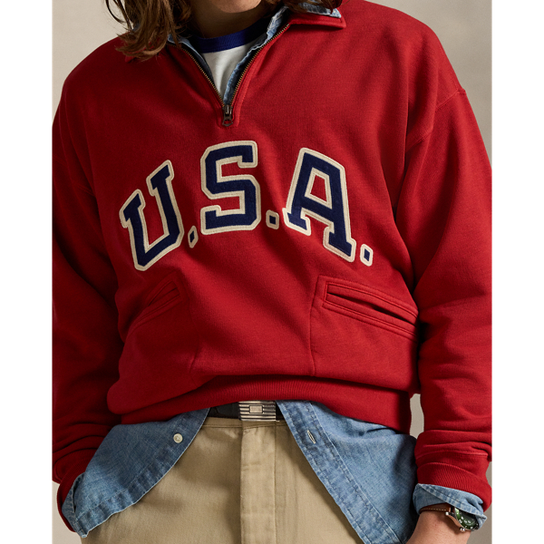 韓国人気 [POLO] ヴィンテージフィット スウェットシャツ red 韓国人気 [POLO] ヴィンテージフィット スウェットシャツ red