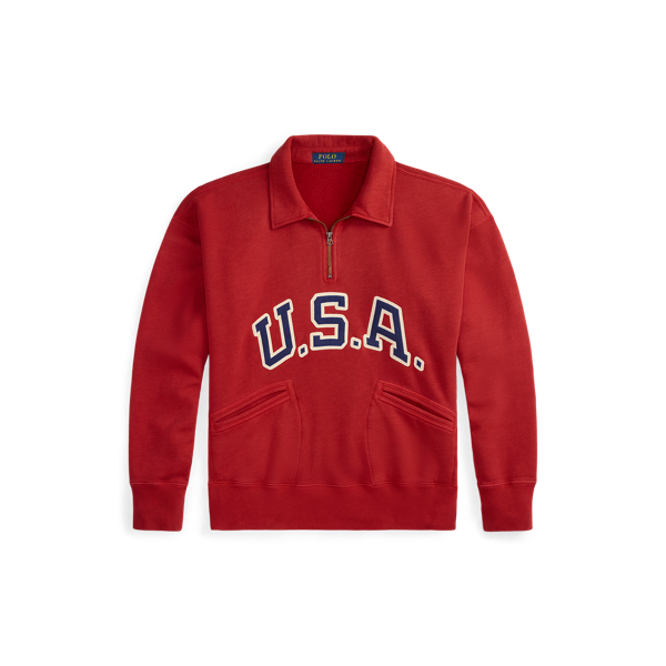 LA28 Olympic Fleece Collared Sweatshirt
