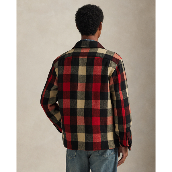 クラシック フィット チェック ウールブレンド オーバーシャツ