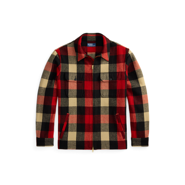 クラシック フィット チェック ウールブレンド オーバーシャツ