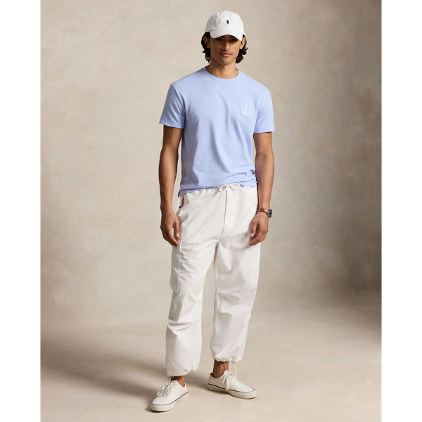 Pebble Blue Classic Fit Logo Jersey T-Shirt Polo Ralph Lauren 4