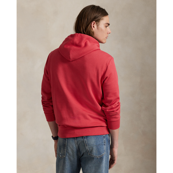 Fleece-Kapuzenpullover mit Logo Polo Ralph Lauren in Sonnenaufgangs-Rot 5