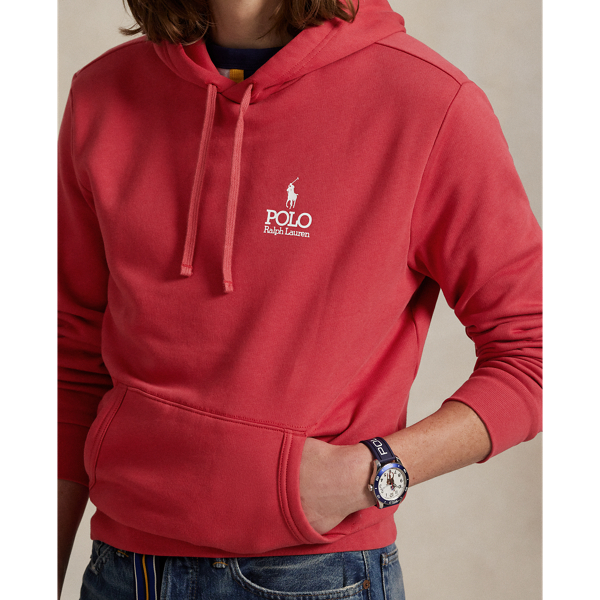 Fleece-Kapuzenpullover mit Logo Polo Ralph Lauren in Sonnenaufgangs-Rot 6