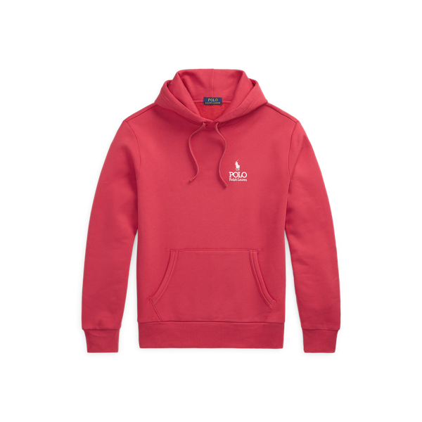 Fleece-Kapuzenpullover mit Logo Polo Ralph Lauren in Sonnenaufgangs-Rot 2