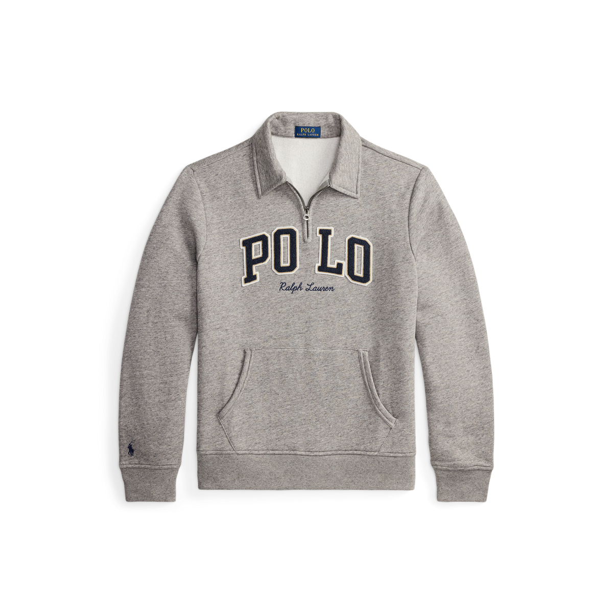 Logo Fleece Collared Sweatshirt