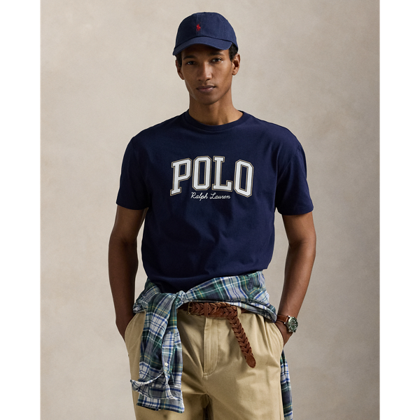 Cruise Navy Classic Fit Logo Jersey T-Shirt Polo Ralph Lauren 6