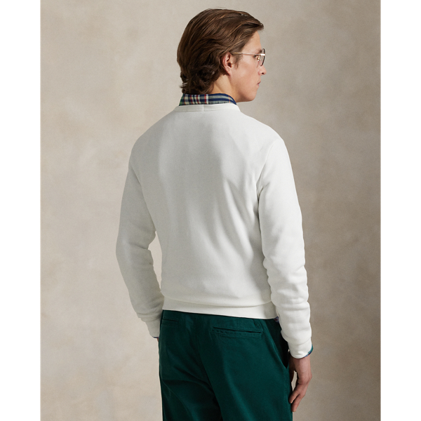 Polo Ralph Lauren 로고 플리스 스웨트셔츠 화이트 5
