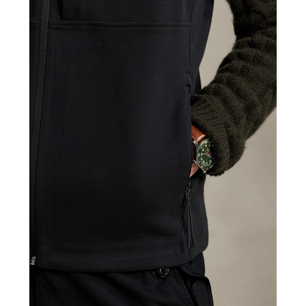 【現行品】RLXラルフローレン　ストレッチダブルニット　フルジップベスト　S ストレッチ ダブルニット フルジップ ベスト | ラルフ ローレン