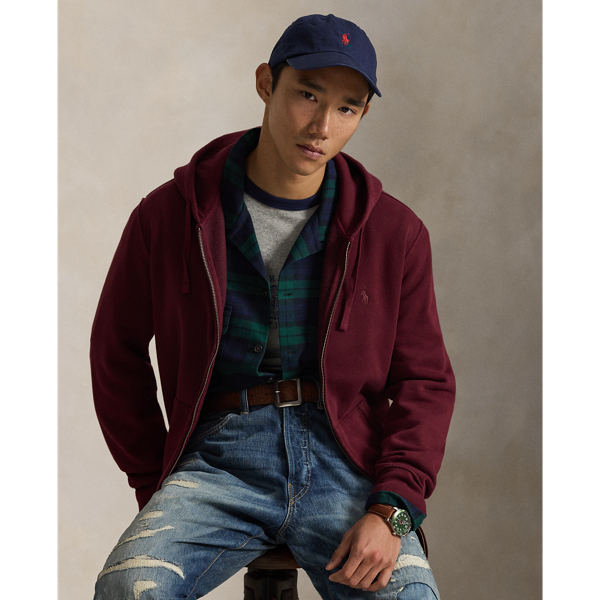 Garment-Dyed Fleece Full-Zip Hoodie