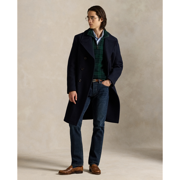 Plaid Estate-Rib Quarter-Zip Pullover