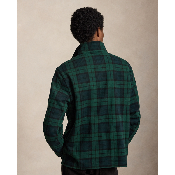 Blackwatch Plaid Plaid Estate-Rib Quarter-Zip Pullover Polo Ralph Lauren 5