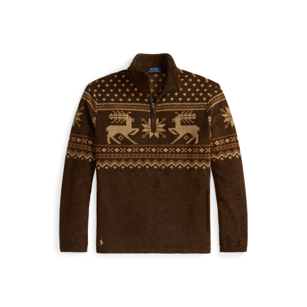 Brushed Fleece Quarter-Zip Pullover Polo Ralph Lauren in 1