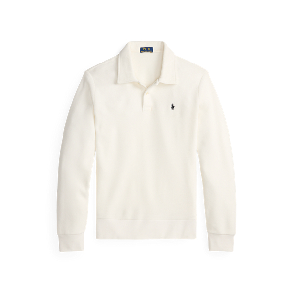 Brushed Fleece Polo-Collar Pullover
