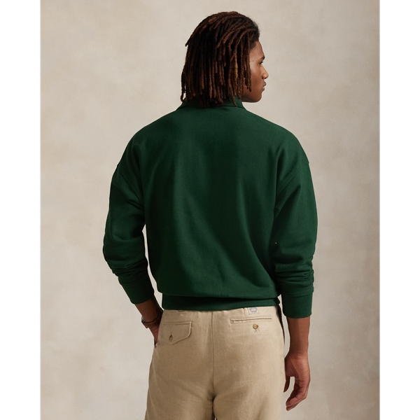 Ralph Lauren】ラルフ ローレン ブロックロゴスウェットシャツ ポロ ラルフ ローレン】ロゴバック フリース クォータージップ