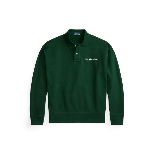 Relaxed Fit Logo Collared Sweatshirt