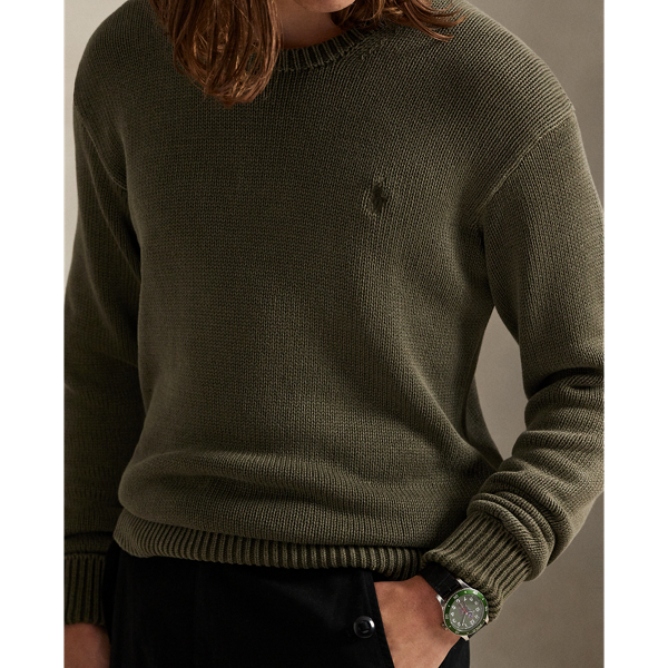 Garment-Dyed Cotton Sweater