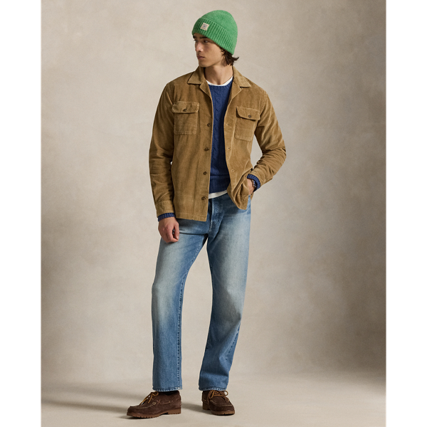 【極美品】ラルフローレン　コーデュロイ　キャンプシャツ　ジャケット　ブラウン 極美品】ラルフローレン コーデュロイ キャンプシャツ