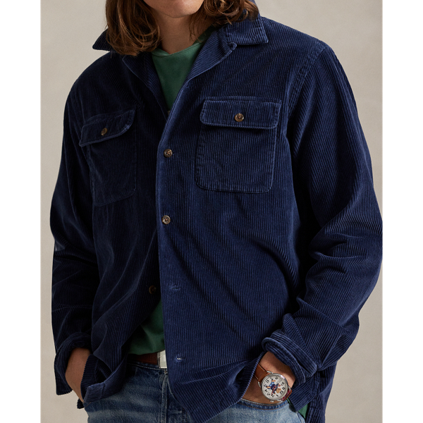 Classic Fit Corduroy Camp Shirt