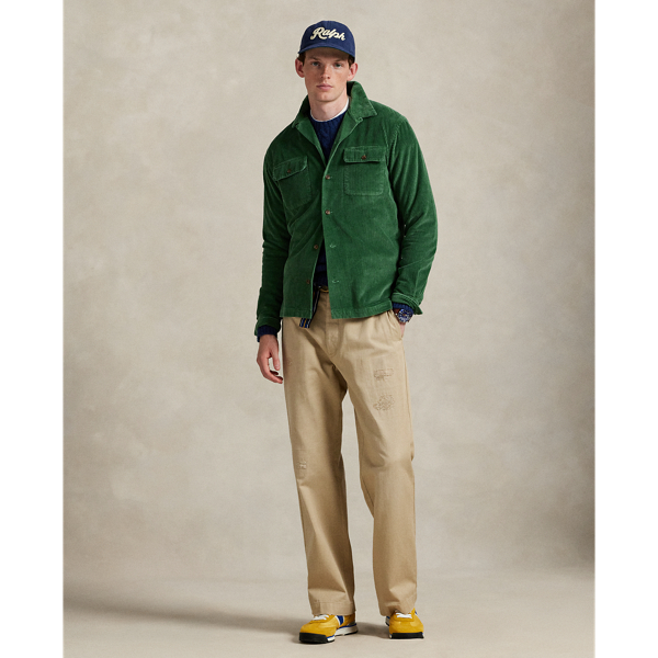 Classic Fit Corduroy Camp Shirt