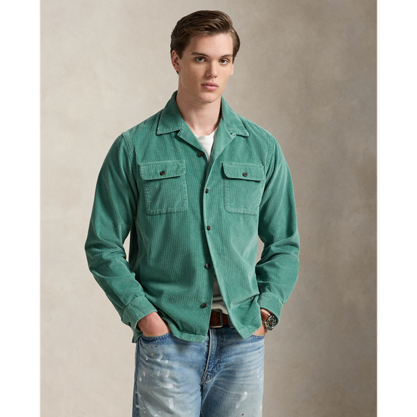 Classic Fit Corduroy Camp Shirt
