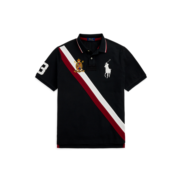 Custom Slim Fit Stretch Mesh Polo Shirt