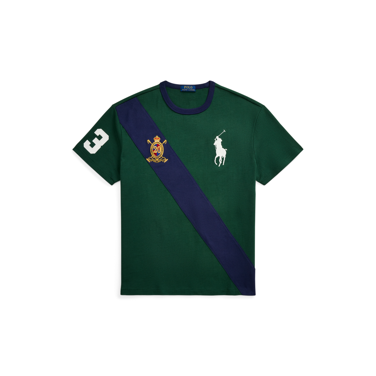 Tシャツ・カットソー Ralph Lauren FW25 CLASSIC LOGO SHIRT (211891376 001WHITE) Classic Fit 20th Anniversary T-Shirt