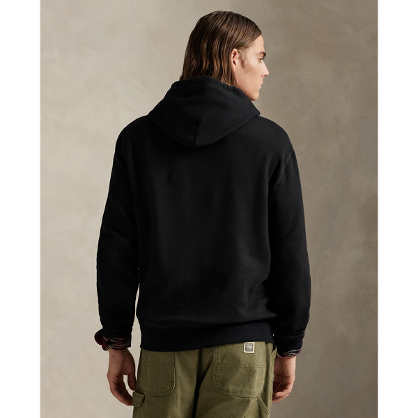 Polo Black The RL Fleece Plaid-Logo Hoodie Polo Ralph Lauren 5