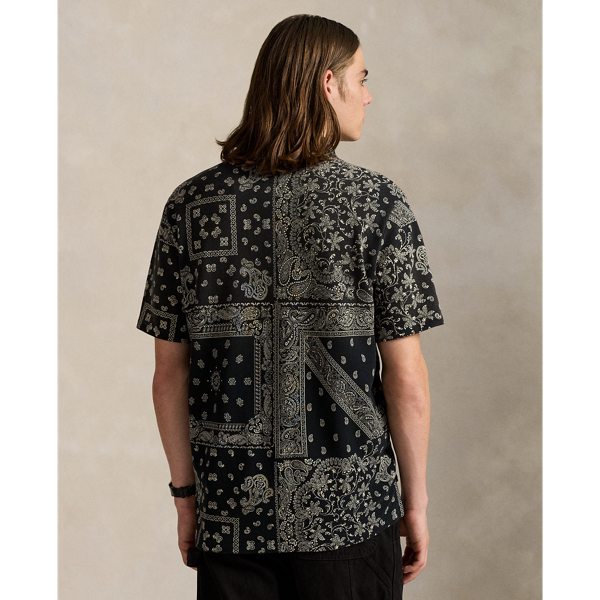 Classic Fit Bandanna Mesh Polo Shirt