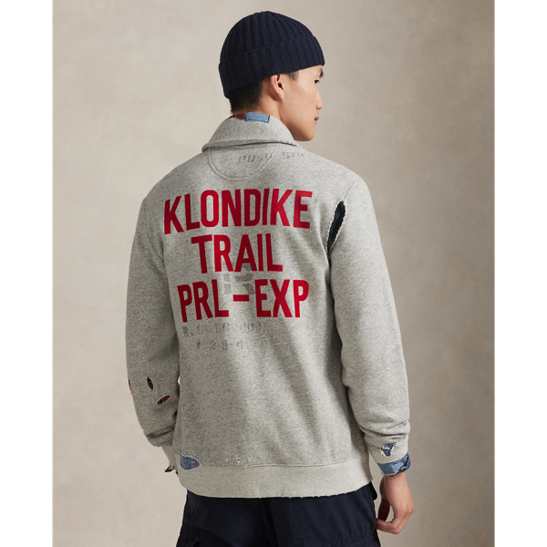 Fleece Graphic Cardigan