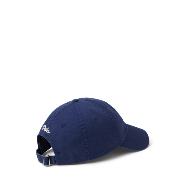 Twill-Baseballkappe mit gesticktem Hund