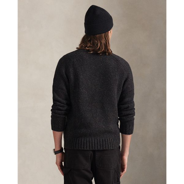 Charcoal Marl Marled Wool-Blend Jumper Polo Ralph Lauren 5