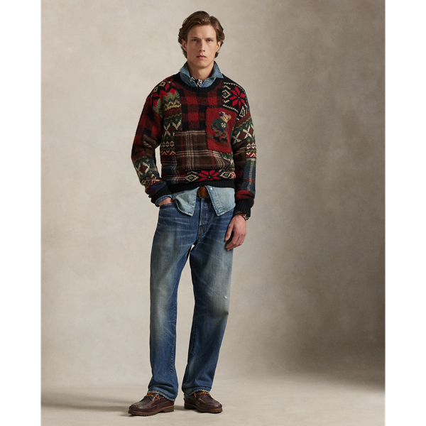 Polo Bear Patchwork Sweater