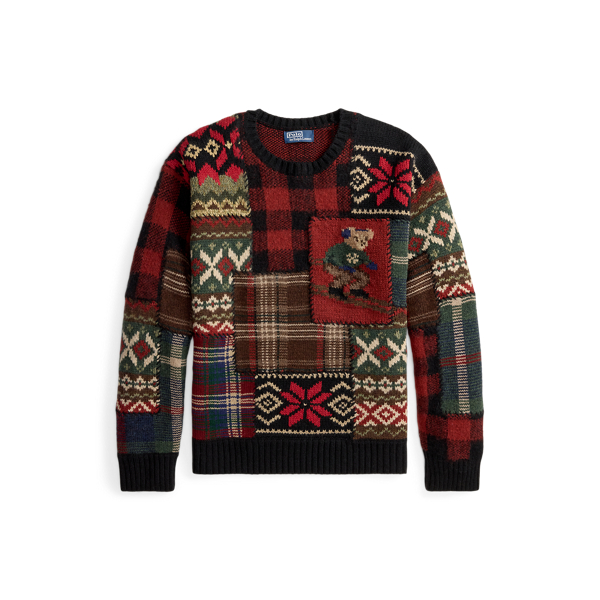 Patchwork Wool-Blend Cardigan